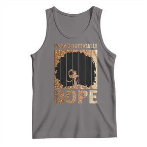 Melanin Queen Glitter Print Tank Top Unapologetically Dope TS12 Deep Heather Print Your Wear