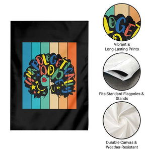 Black Girl Magic Pride Garden Flag Unapologetically Dope Retro Sunset TS12 Print Your Wear