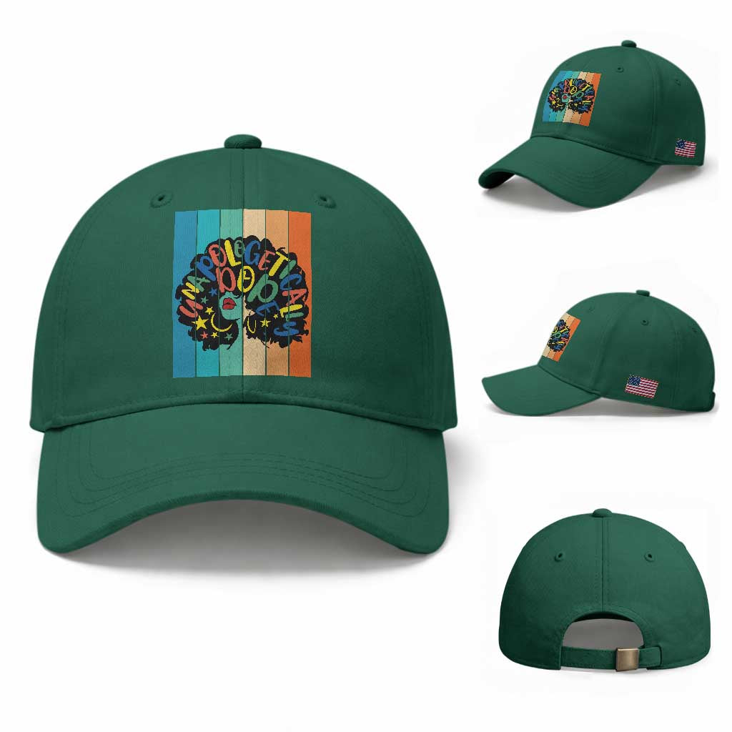 Black Girl Magic Pride Baseball Cap Unapologetically Dope Retro Sunset TS12 Baseball Cap Universal Fit Irish Green Print Your Wear