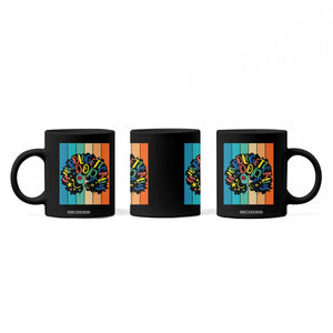 Black Girl Magic Pride Coffee Mug Unapologetically Dope Retro Sunset TS12 Print Your Wear