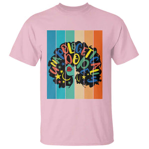 Black Girl Magic Pride T Shirt Unapologetically Dope Retro Sunset TS12 Light Pink Print Your Wear