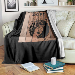 Inspirational Black Women Gift Throw Blanket Unapologetically Dope TS12 Print Your Wear