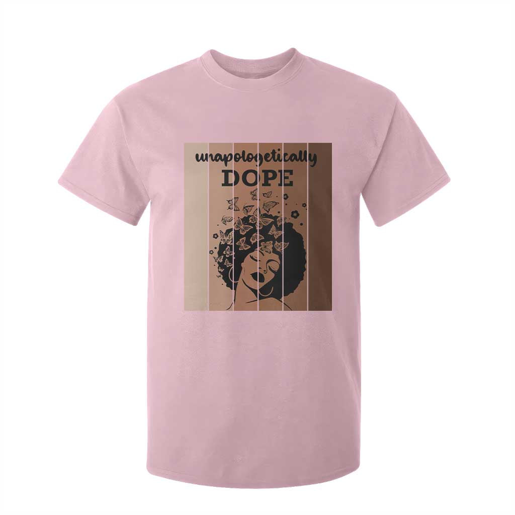 Inspirational Black Women Gift T Shirt For Kid Unapologetically Dope TS12 Light Pink Print Your Wear