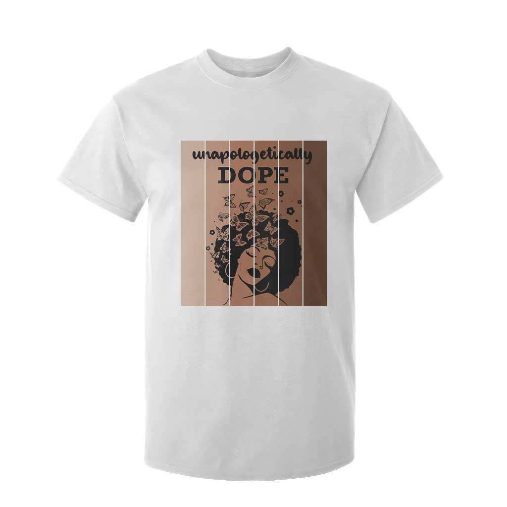 Inspirational Black Women Gift T Shirt For Kid Unapologetically Dope TS12 White Print Your Wear