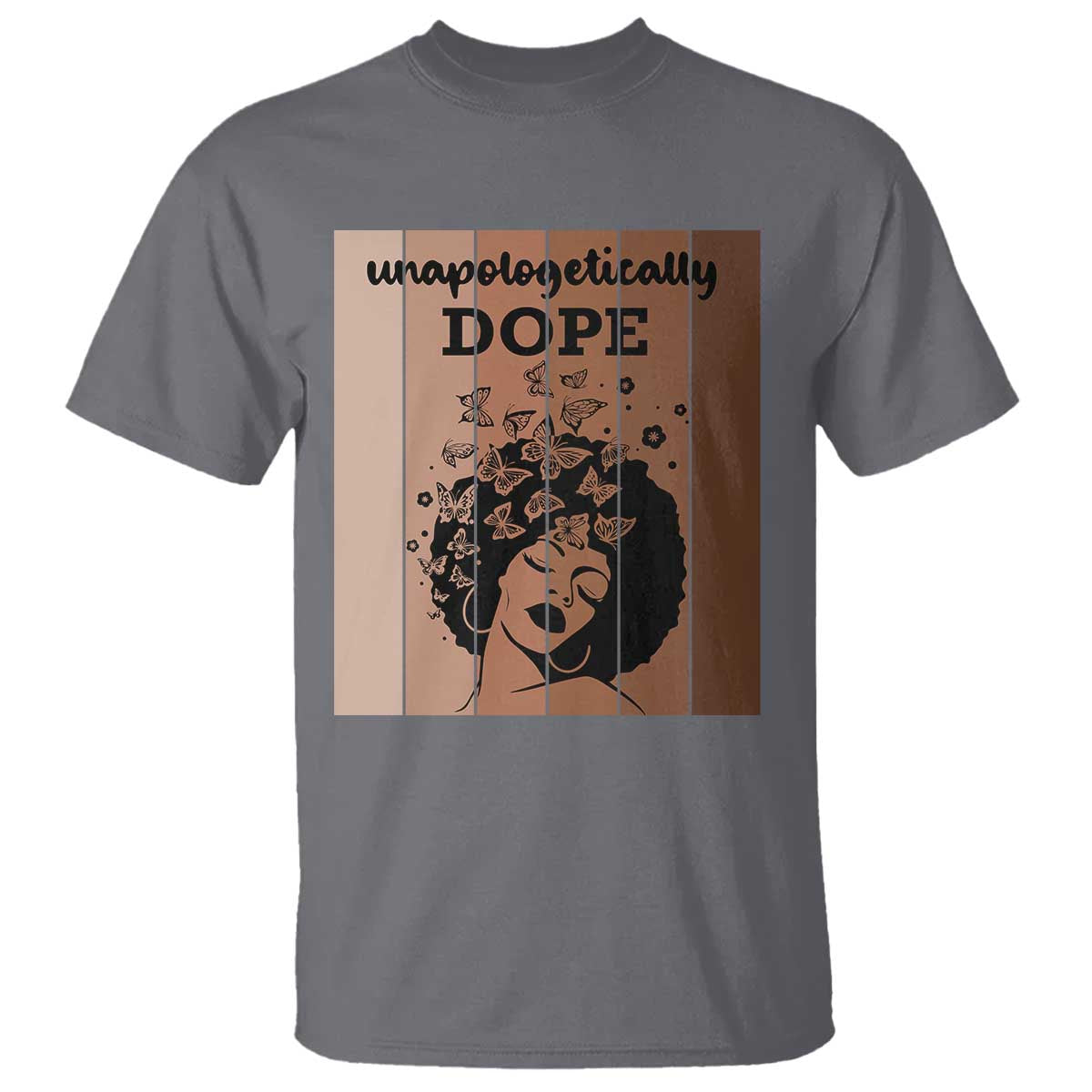 Inspirational Black Women Gift T Shirt Unapologetically Dope TS12 Charcoal Print Your Wear