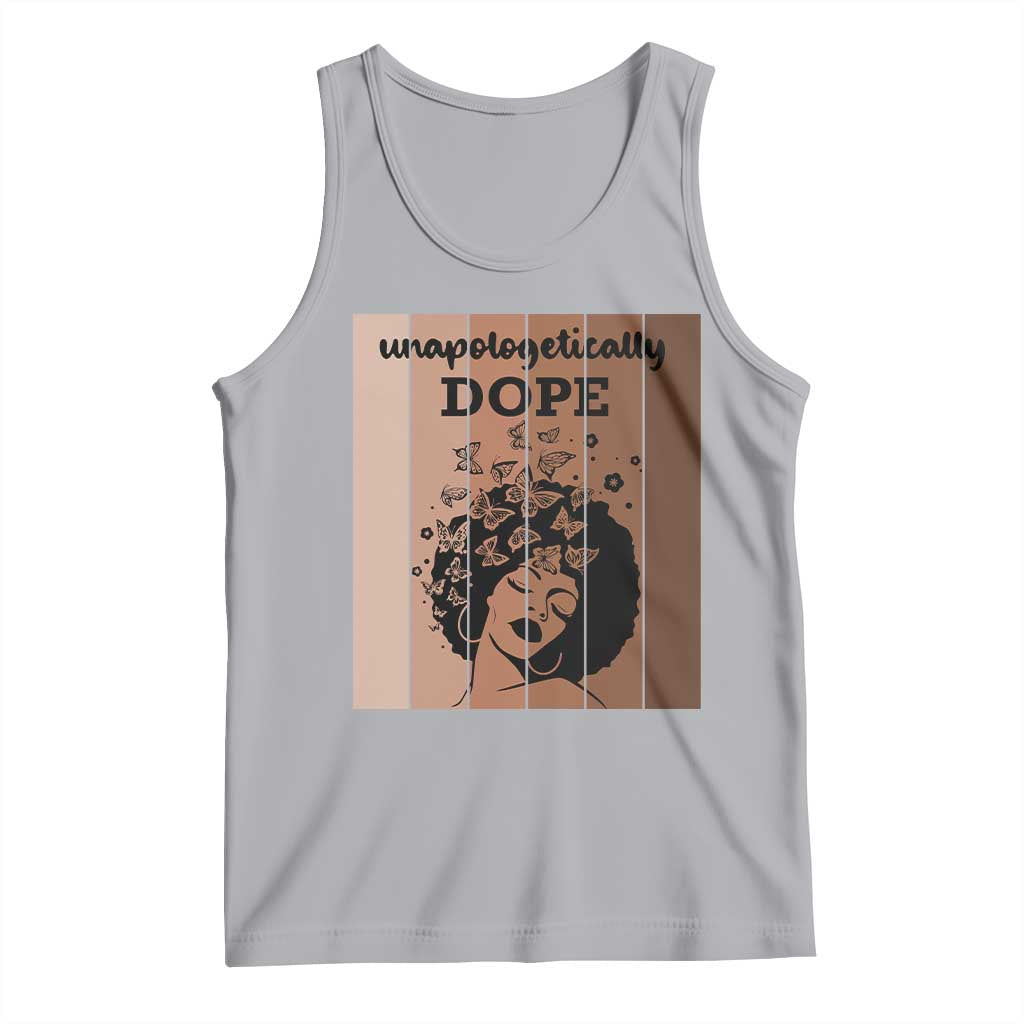 Inspirational Black Women Gift Tank Top Unapologetically Dope TS12 Athletic Heather Print Your Wear