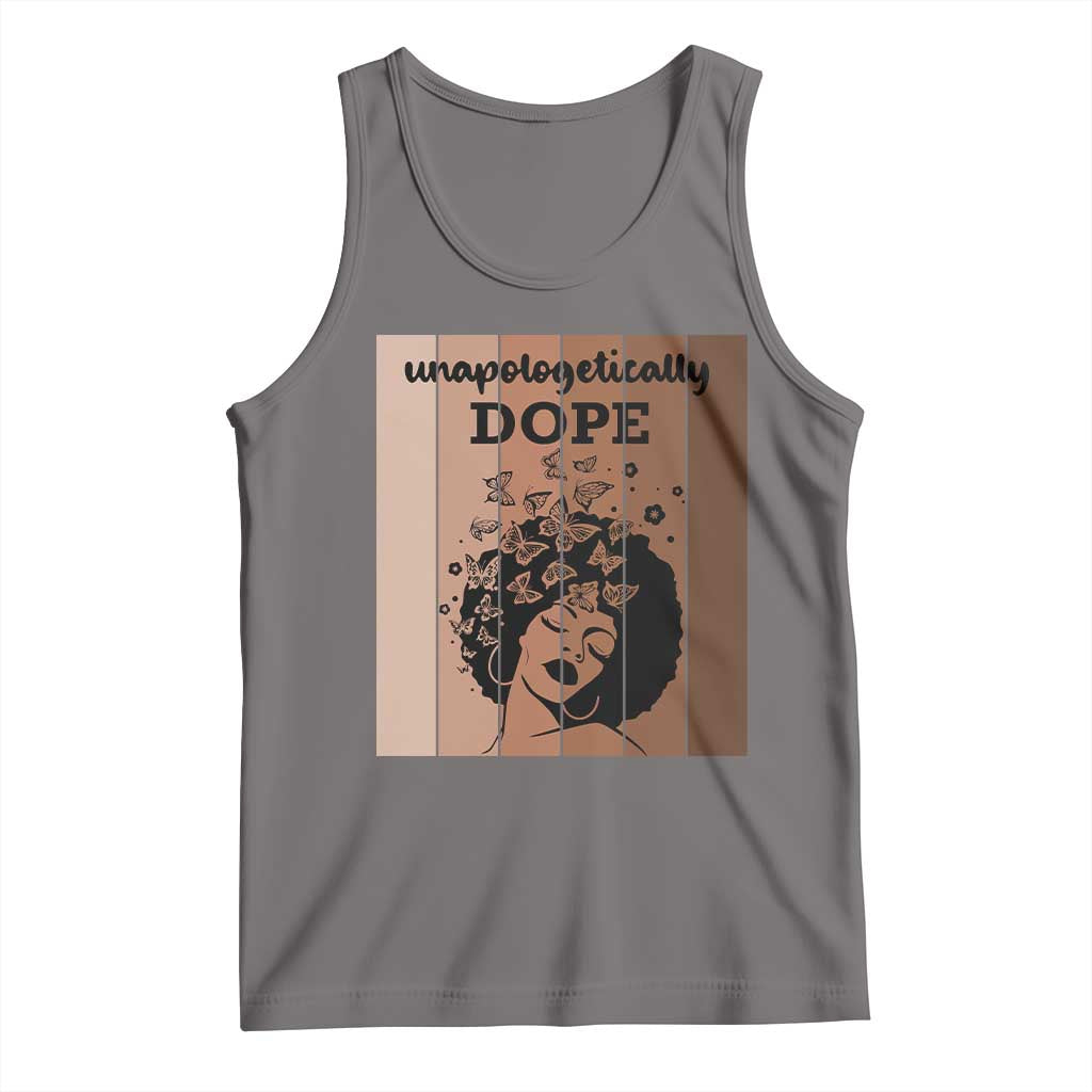 Inspirational Black Women Gift Tank Top Unapologetically Dope TS12 Deep Heather Print Your Wear