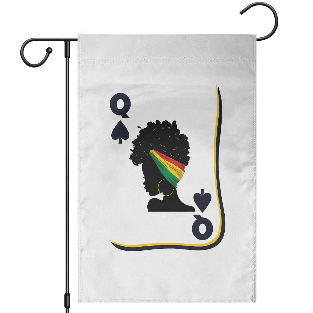 Black Woman Gift Garden Flag Melanin Queen Card TS12 White Print Your Wear