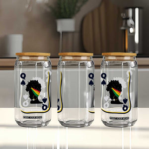 Black Woman Gift Glass Can Melanin Queen Card TS12 Print Your Wear
