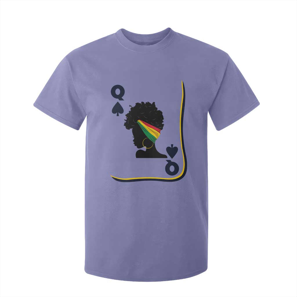 Black Woman Gift T Shirt For Kid Melanin Queen Card TS12 Violet Print Your Wear