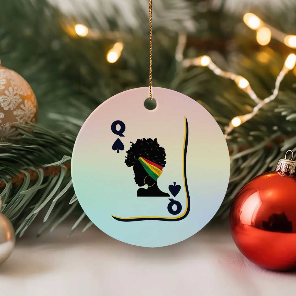 Black Woman Gift Ceramic Ornament Melanin Queen Card TS12 1pc Pastel Print Your Wear