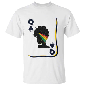 Black Woman Gift T Shirt Melanin Queen Card TS12 White Print Your Wear