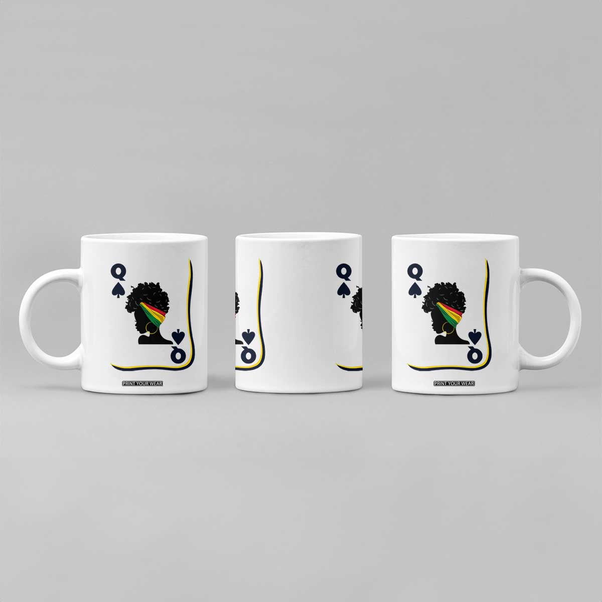 Black Woman Gift Coffee Mug Melanin Queen Card TS12 Print Your Wear