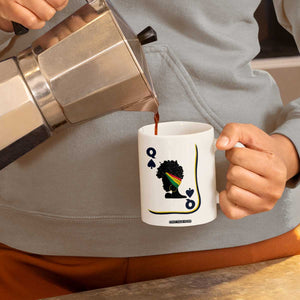 Black Woman Gift Coffee Mug Melanin Queen Card TS12 Print Your Wear