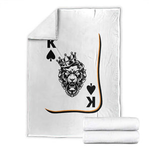 Black King Lion Throw Blanket African American Black History Month Gift TS12 White Print Your Wear
