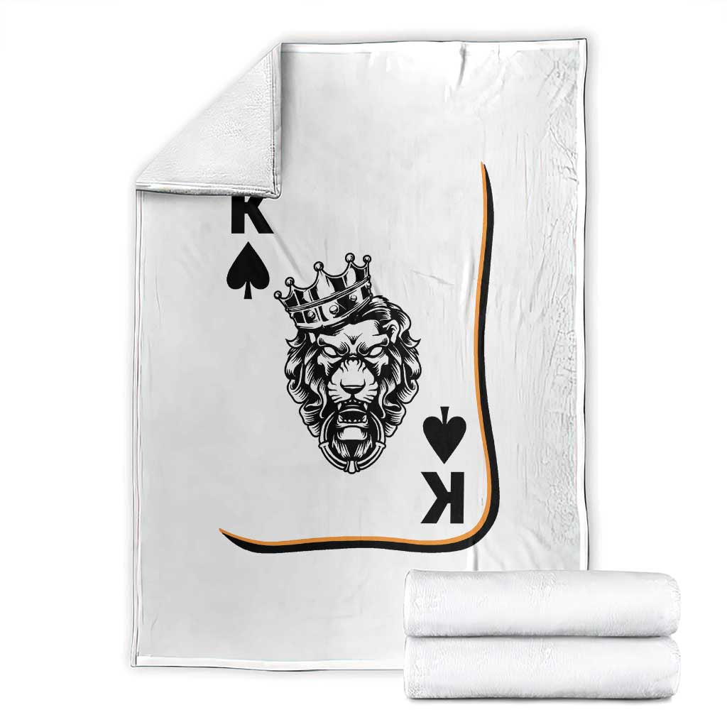 Black King Lion Throw Blanket African American Black History Month Gift TS12 White Print Your Wear