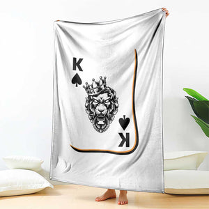 Black King Lion Throw Blanket African American Black History Month Gift TS12 Print Your Wear