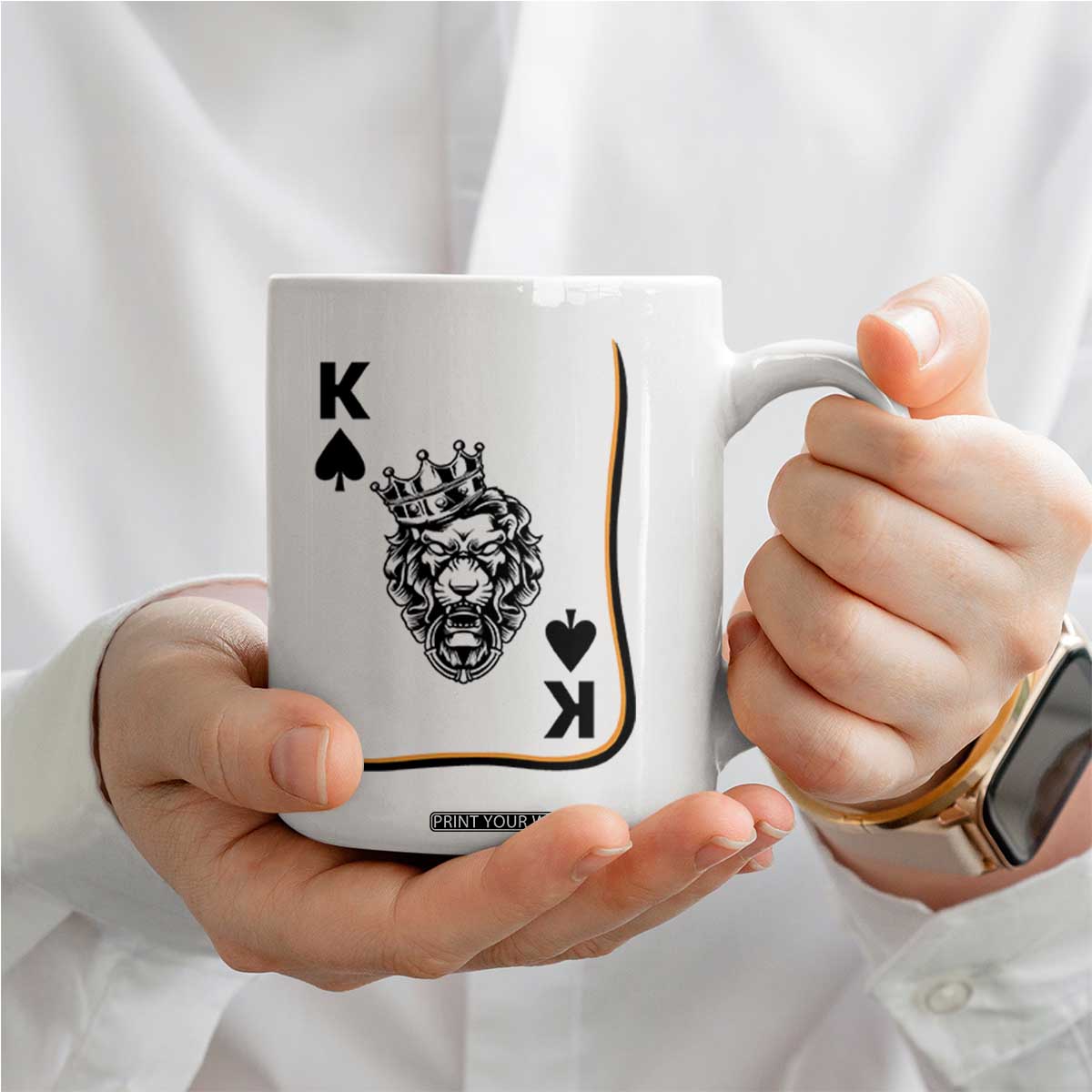 Black King Lion Coffee Mug African American Black History Month Gift TS12 Print Your Wear