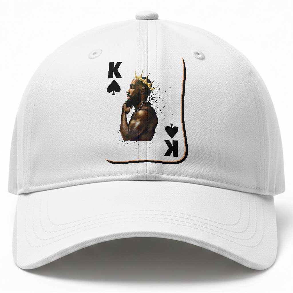 King Of Spades Black Man Baseball Cap African American Men Pride TS12 Print Your Wear