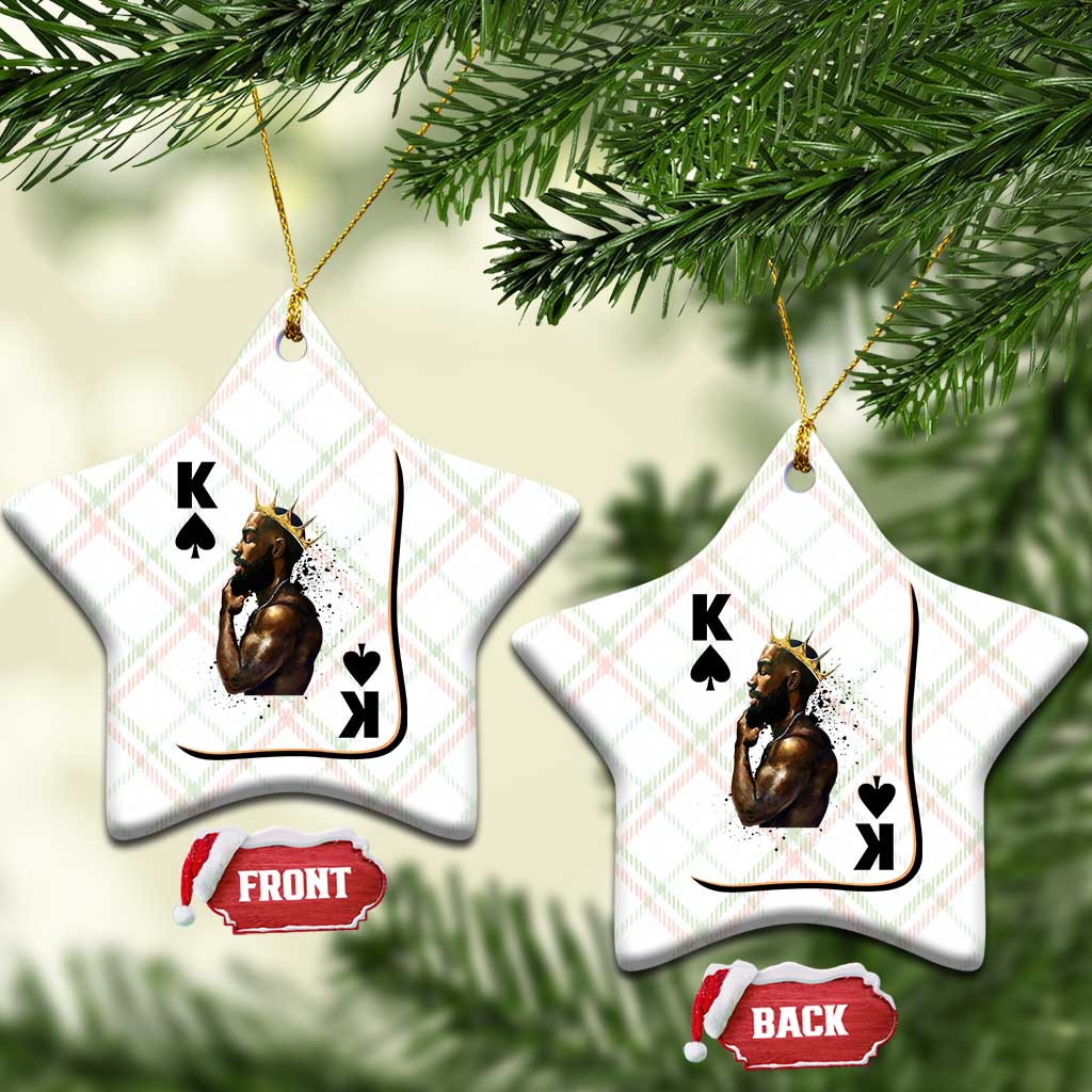 King Of Spades Black Man Ceramic Ornament African American Men Pride TS12 Print Your Wear