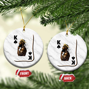 King Of Spades Black Man Ceramic Ornament African American Men Pride TS12 1pc White Marble Print Your Wear