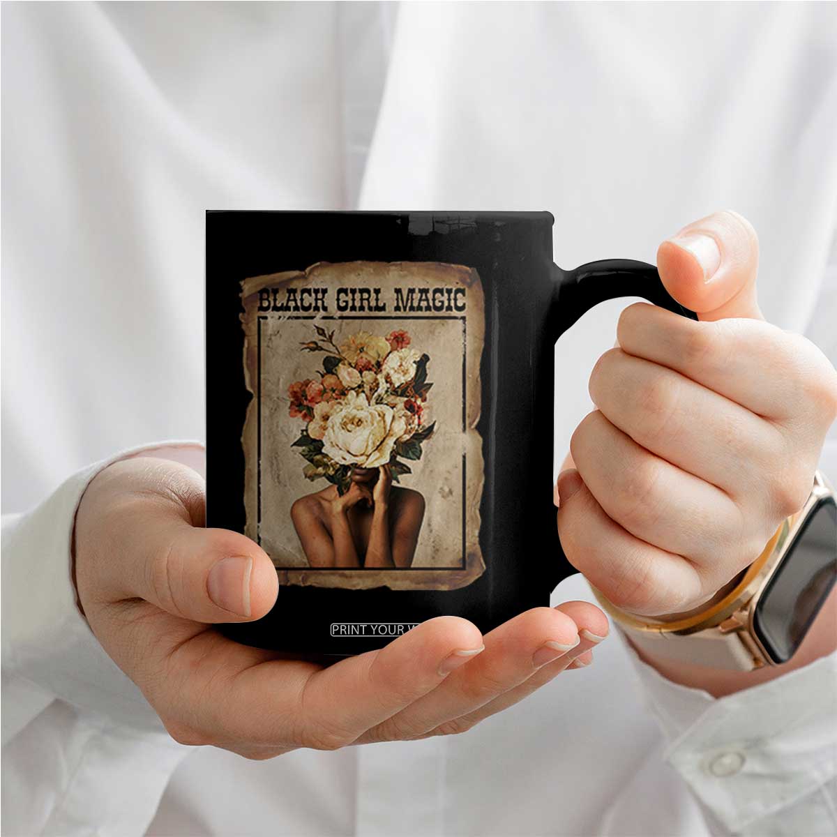Black Girl Magic Coffee Mug Feminist Black Women In History TS12 Print Your Wear