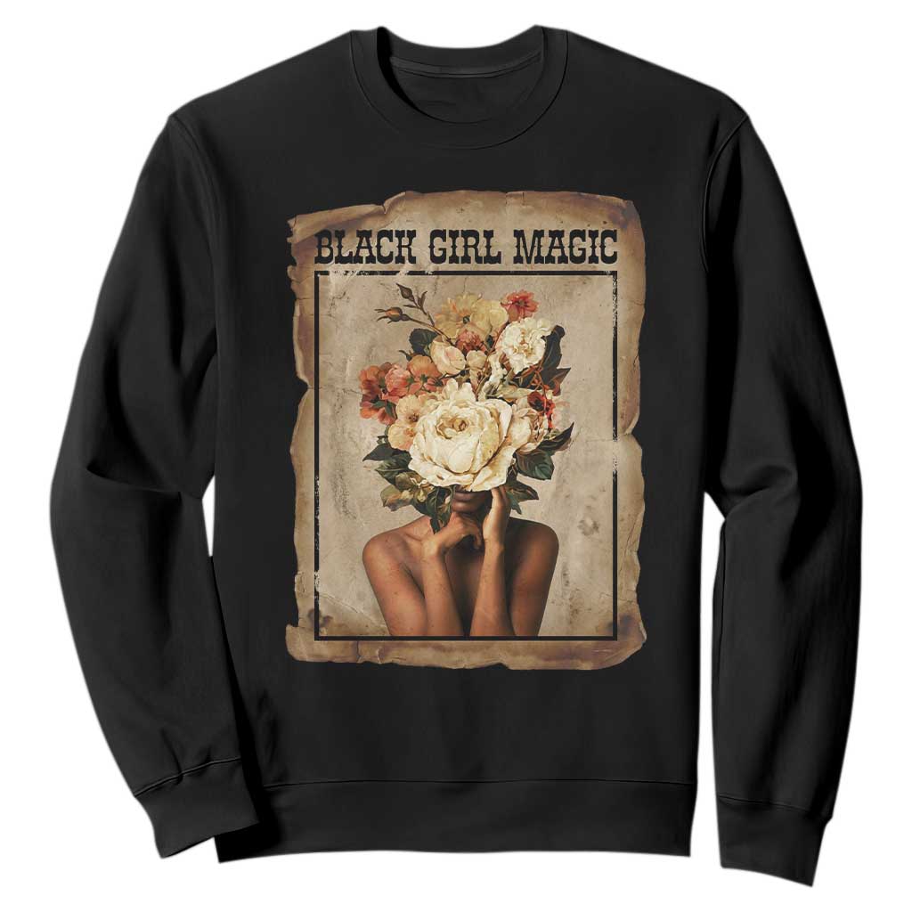 Black Girl Magic Sweatshirt Feminist Black Women In History TS12 Black Print Your Wear
