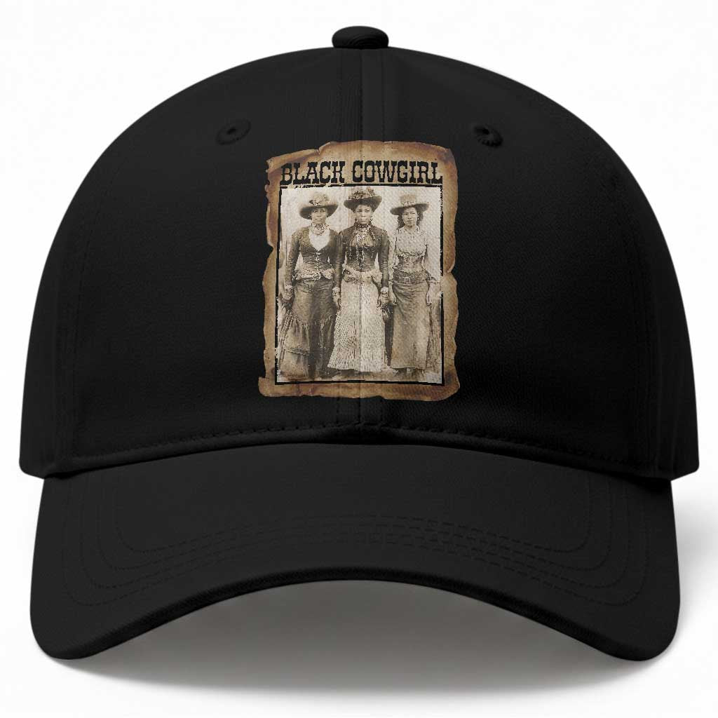 Black Cowgirl Pride Baseball Cap Western Black History Month Gift TS12 Print Your Wear