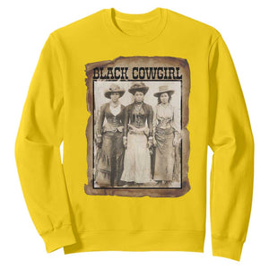 Black Cowgirl Pride Sweatshirt Western Black History Month Gift TS12 Daisy Print Your Wear