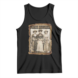 Black Cowgirl Pride Tank Top Western Black History Month Gift TS12 Black Print Your Wear