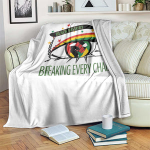Breaking Every Chain Throw Blanket Black History Month Freedom Gift TS12 Print Your Wear