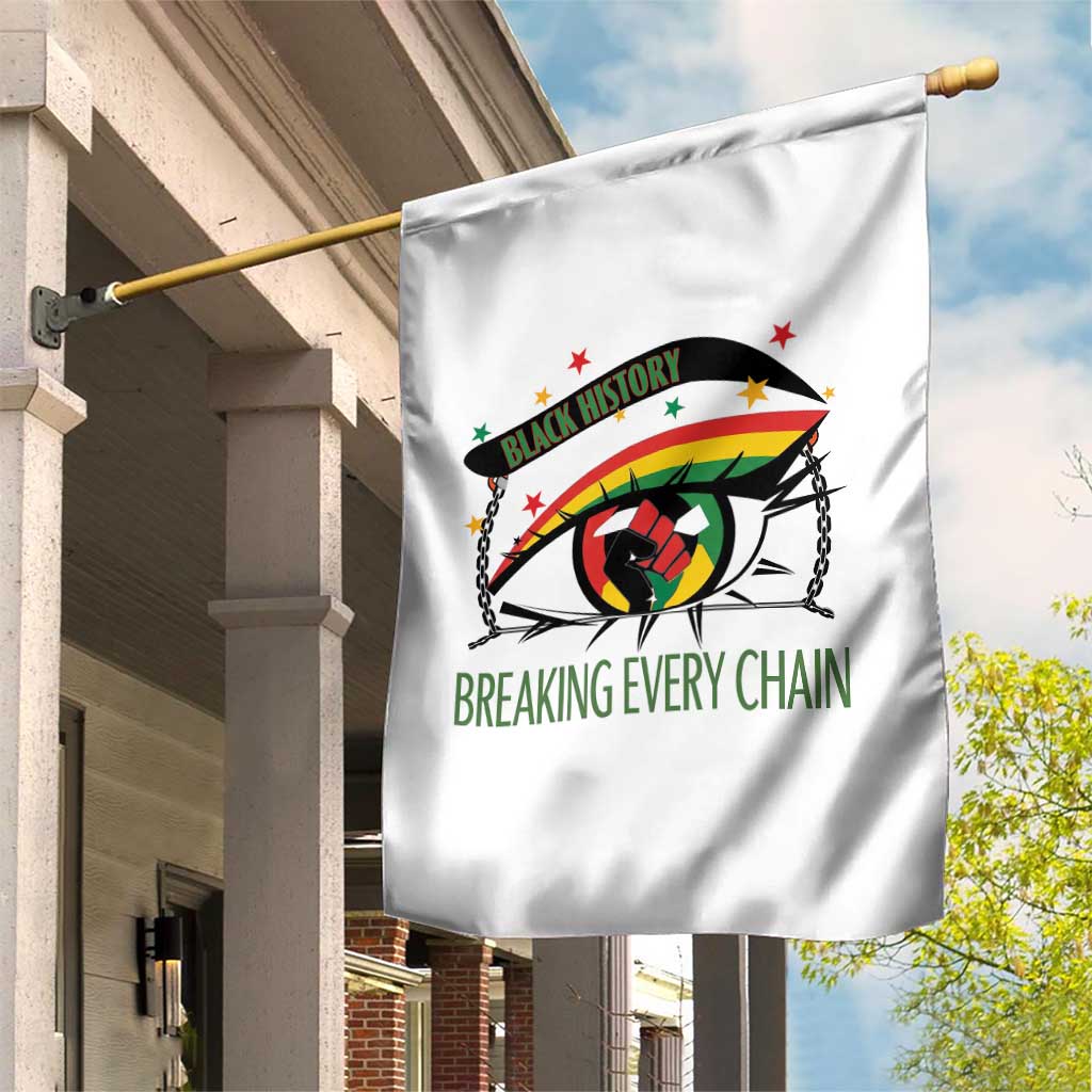 Breaking Every Chain Garden Flag Black History Month Freedom Gift TS12 Print Your Wear