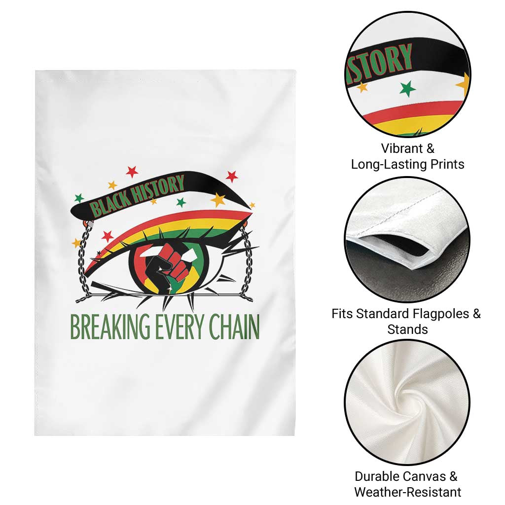 Breaking Every Chain Garden Flag Black History Month Freedom Gift TS12 Print Your Wear