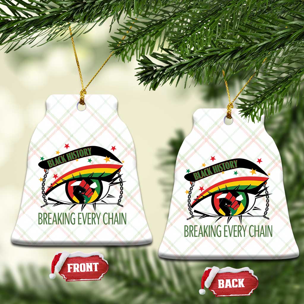 Breaking Every Chain Ceramic Ornament Black History Month Freedom Gift TS12 Print Your Wear