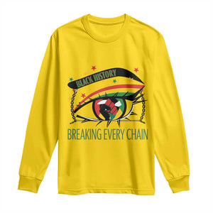 Breaking Every Chain Long Sleeve Shirt Black History Month Freedom Gift TS12 Daisy Print Your Wear
