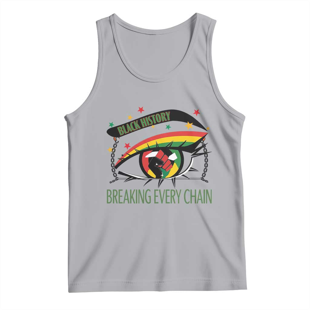Breaking Every Chain Tank Top Black History Month Freedom Gift TS12 Athletic Heather Print Your Wear