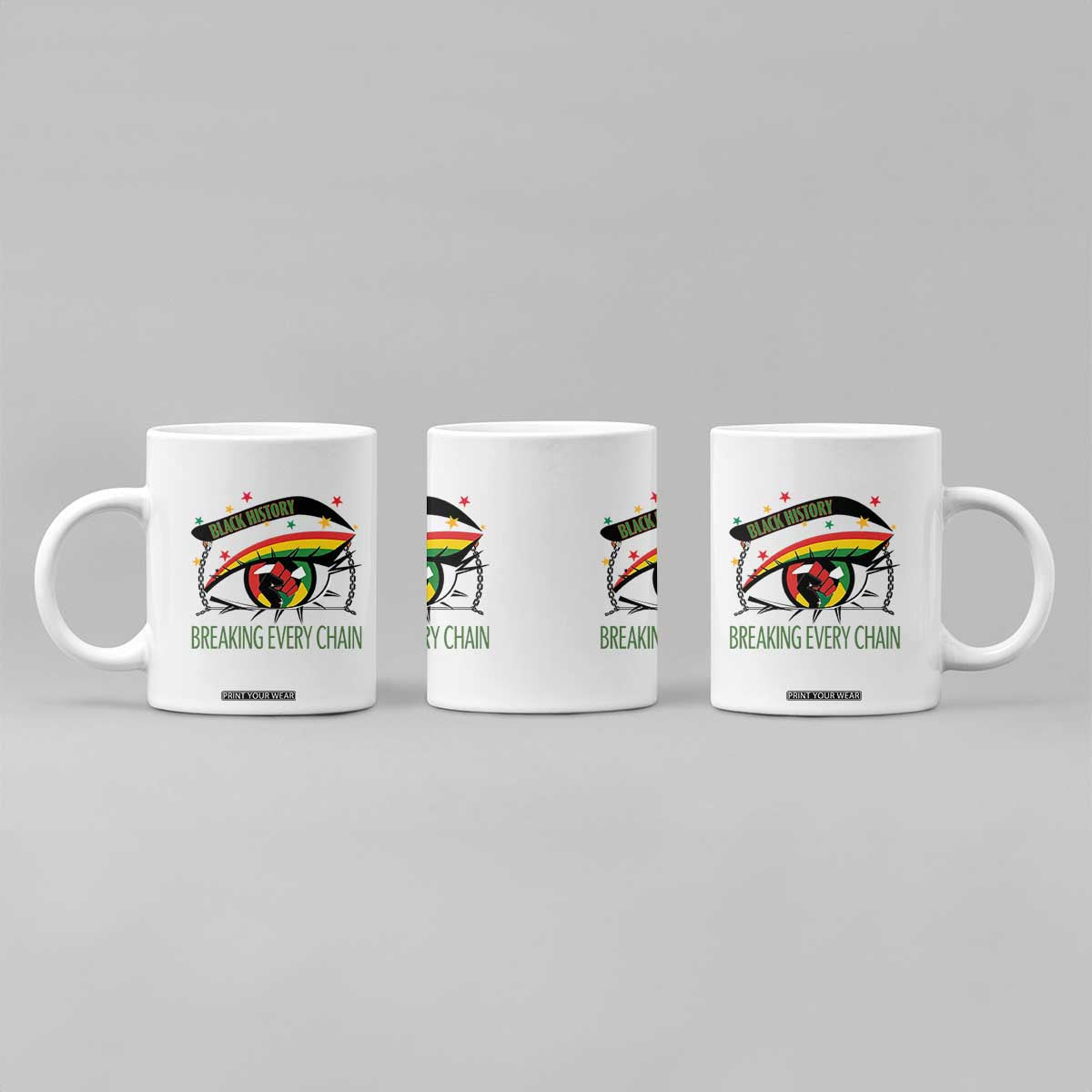 Breaking Every Chain Coffee Mug Black History Month Freedom Gift TS12 Print Your Wear