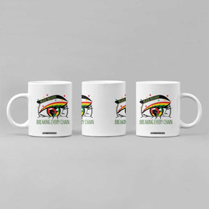 Breaking Every Chain Coffee Mug Black History Month Freedom Gift TS12 Print Your Wear