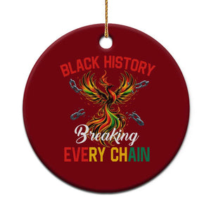 Phoenix Rising Breaking Every Chain Ceramic Ornament Black History Month Freedom Gift TS12 1pc Red Print Your Wear