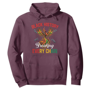 Phoenix Rising Breaking Every Chain Hoodie Black History Month Freedom Gift TS12 Maroon Print Your Wear