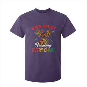 Phoenix Rising Breaking Every Chain T Shirt For Kid Black History Month Freedom Gift TS12 Purple Print Your Wear