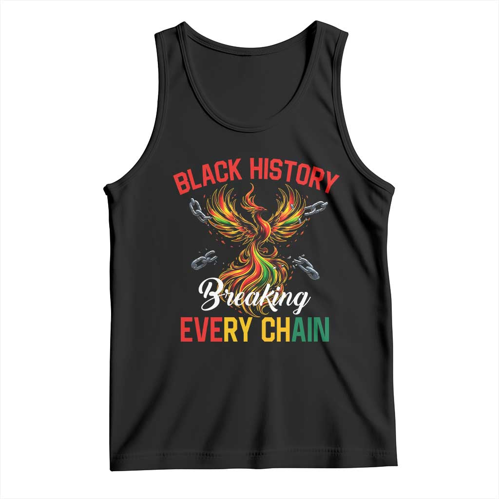 Phoenix Rising Breaking Every Chain Tank Top Black History Month Freedom Gift TS12 Black Print Your Wear