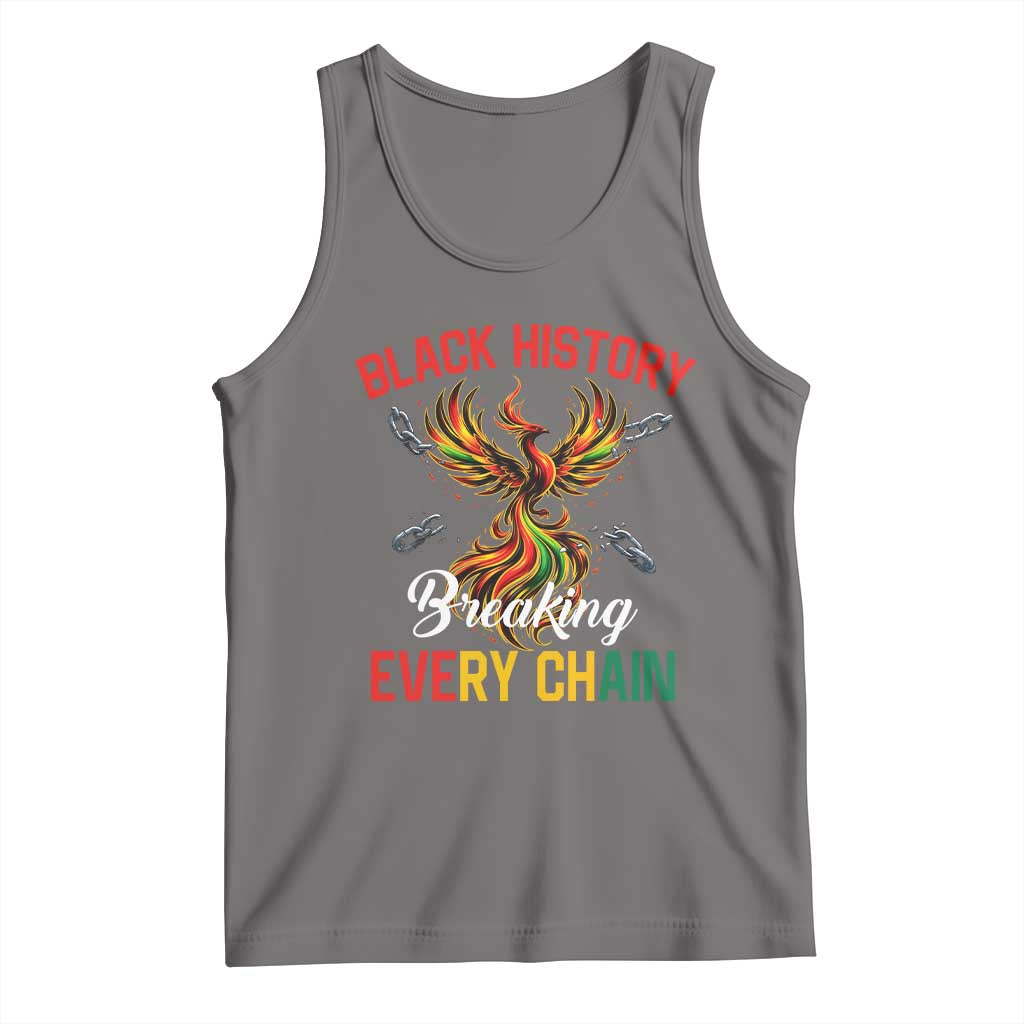 Phoenix Rising Breaking Every Chain Tank Top Black History Month Freedom Gift TS12 Deep Heather Print Your Wear