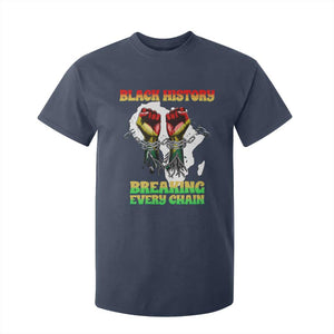 African American Civil Rights Gift T Shirt For Kid Breaking Every Chain TS12 Navy Print Your Wear