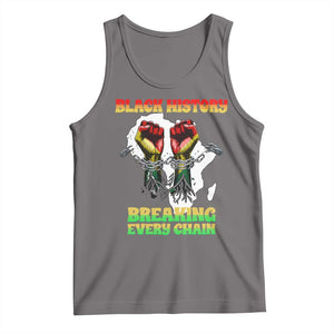 African American Civil Rights Gift Tank Top Breaking Every Chain TS12 Deep Heather Print Your Wear