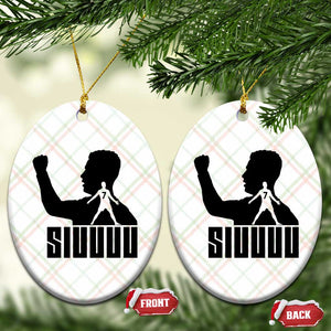 Siuuuu Number Seven Soccer Celebration Ceramic Ornament Funny Sport Lovers Gift TS12 Print Your Wear