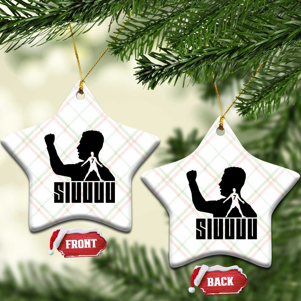 Siuuuu Number Seven Soccer Celebration Ceramic Ornament Funny Sport Lovers Gift TS12 Print Your Wear