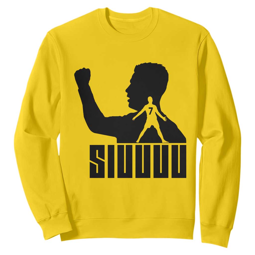 Siuuuu Number Seven Soccer Celebration Sweatshirt Funny Sport Lovers Gift TS12 Daisy Print Your Wear