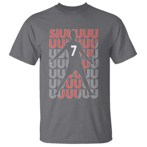 Siuuuu Soccer Celebration T Shirt Gift For Fans TS12 Charcoal Print Your Wear