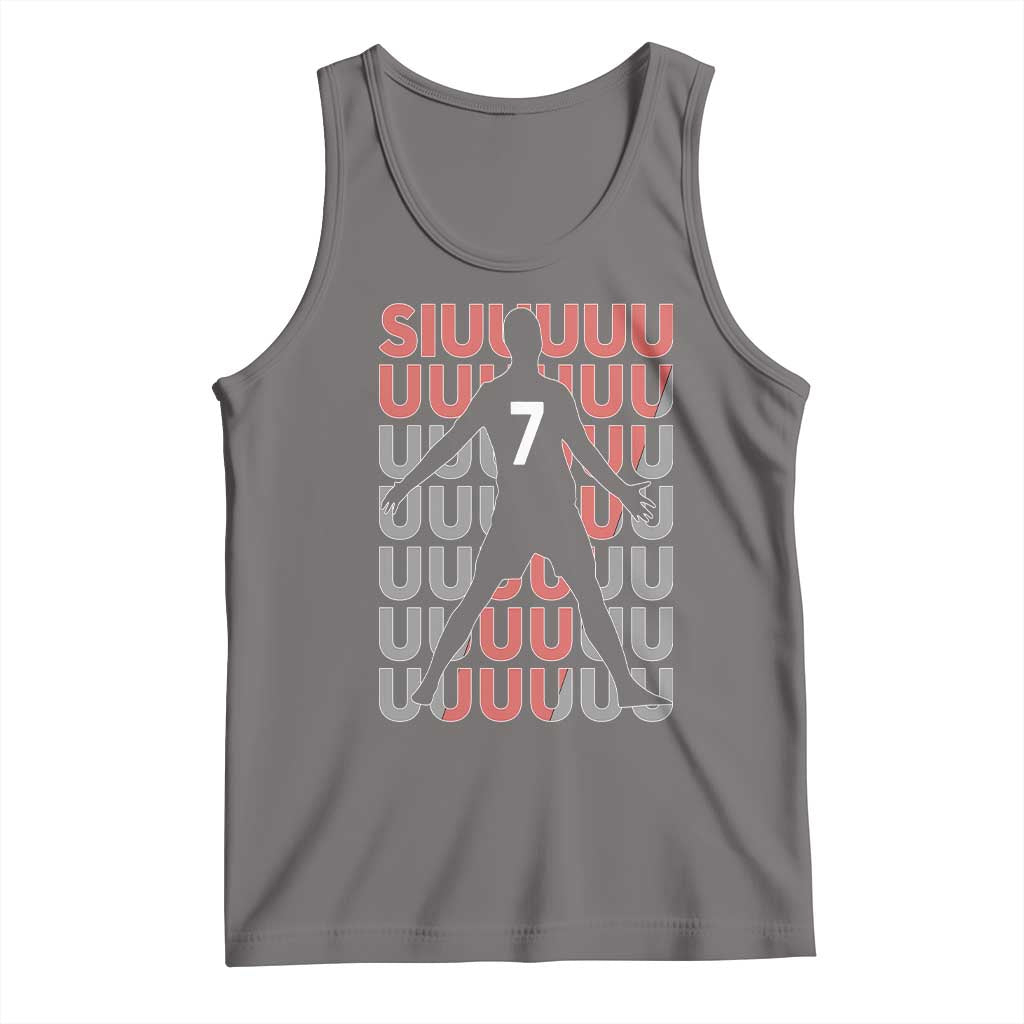 Siuuuu Soccer Celebration Tank Top Gift For Fans TS12 Deep Heather Print Your Wear